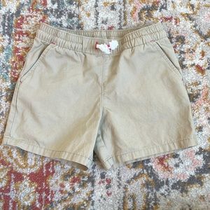Cat & Jack Drawstring Khaki Shorts. Girls Size 5T.